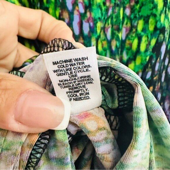 Cato Multicolor Midi Dress Size M Elegant Workwear Wedding Guest Style - Picture 7 of 8